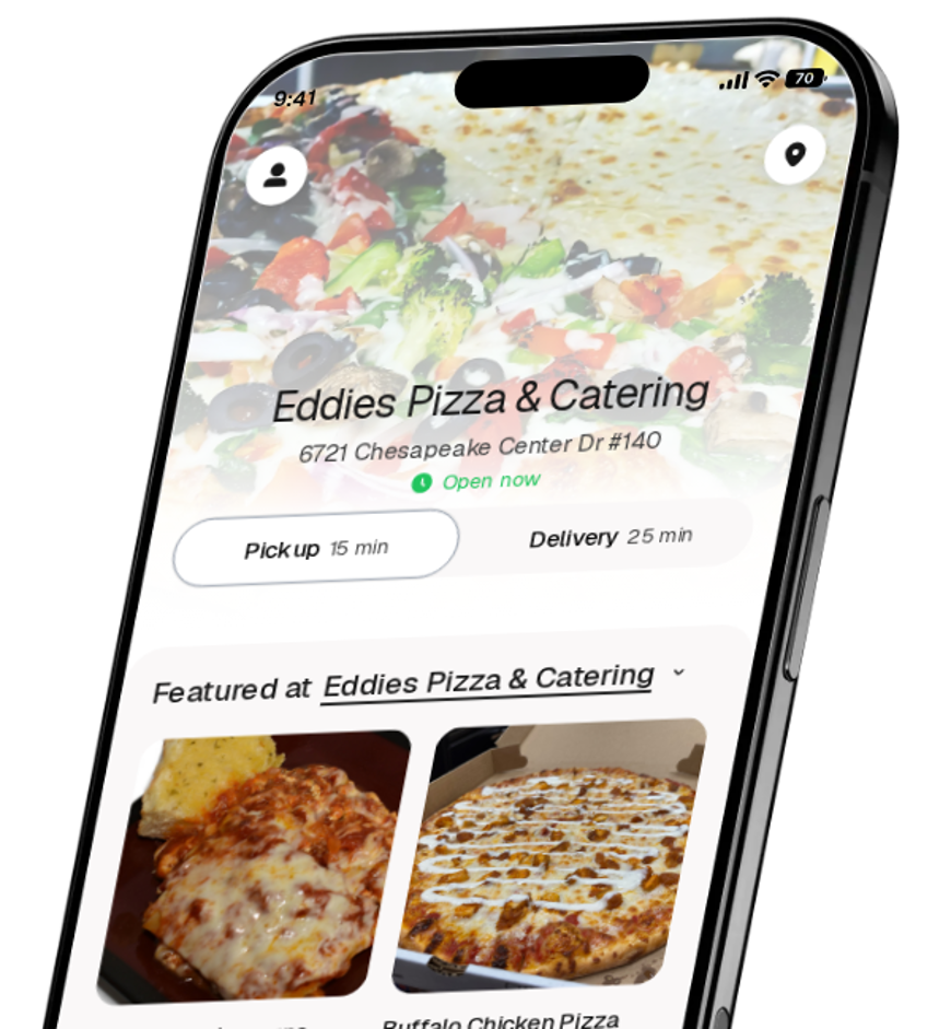 Eddies Pizza & Catering app preview